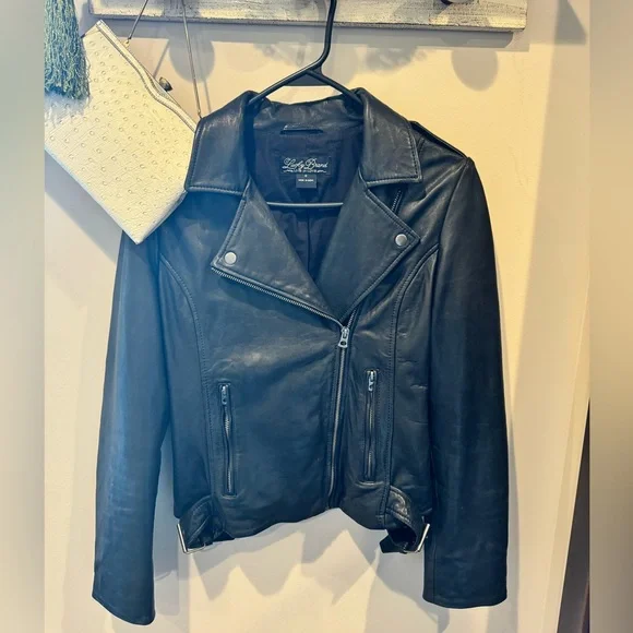 LuckyBrand leather jacket - Picture 6 of 7